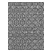 Zwart-wit abstract geometrisch modern patroon tafelkleed (Voorkant)