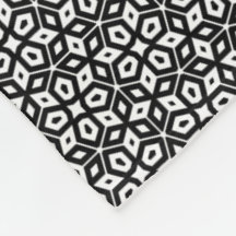 Zwart & Wit Abstract Geometrisch Mozaïek Patroon