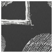 Zwart-wit abstract geometrisch vormpatroon stof (Close Up)