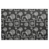 Zwart-wit abstract geometrisch vormpatroon stof (Yard (91,4 cm))