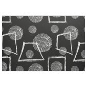 Zwart-wit abstract geometrisch vormpatroon stof (Fat Quarter)