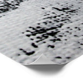 Zwart wit, abstract geschilderd canvas. poster (Hoek)