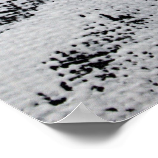 Zwart wit, abstract geschilderd canvas. poster (Hoek)