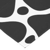 Zwart-wit abstract giraffe patroon korte tafelloper (Hoek)