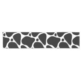 Zwart-wit abstract giraffe patroon korte tafelloper (Horizontaal)