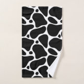 Zwart-wit abstract girafpatroon bad handdoek (Handdoek)