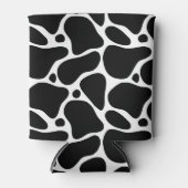 Zwart-wit abstract girafpatroon blikjeskoeler (Voorkant)