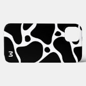 Zwart-wit abstract girafpatroon Case-Mate iPhone case (Achterkant (horizontaal))
