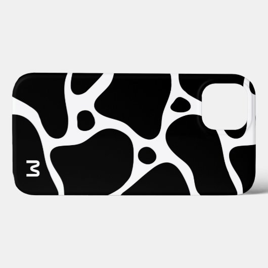 Zwart-wit abstract girafpatroon Case-Mate iPhone case (Achterkant (horizontaal))