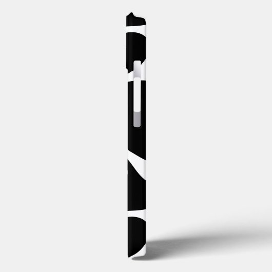 Zwart-wit abstract girafpatroon Case-Mate iPhone case (Achterkant / Links)