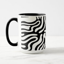 Zwart-wit abstract golvend patroon