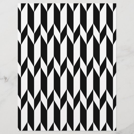 Zwart-wit Abstract grafisch patroon. Flyer (Voorkant)