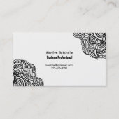 Zwart-wit Abstract hedendaags Visitekaartje (Voorkant)