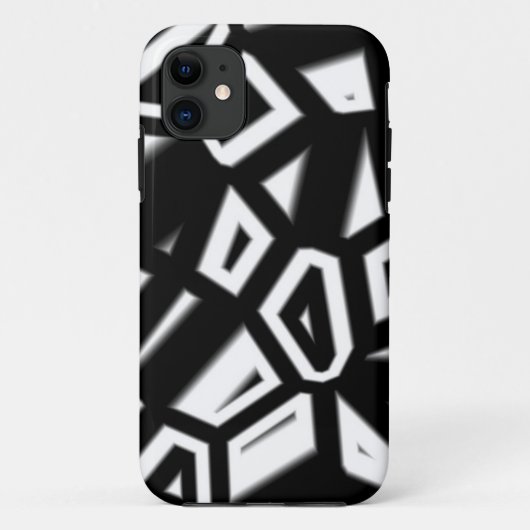 Zwart-wit abstract hoesje voor iPhone 5 (Achterkant)