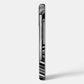 Zwart-wit Abstract industriepatroon Case-Mate iPhone Case (Achterkant / Links)