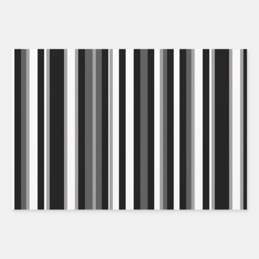 Zwart-wit Abstract Inpakpapier Vel (Voorkant 3)