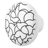 Zwart-wit, Abstract Keramische Knop (Rechts)