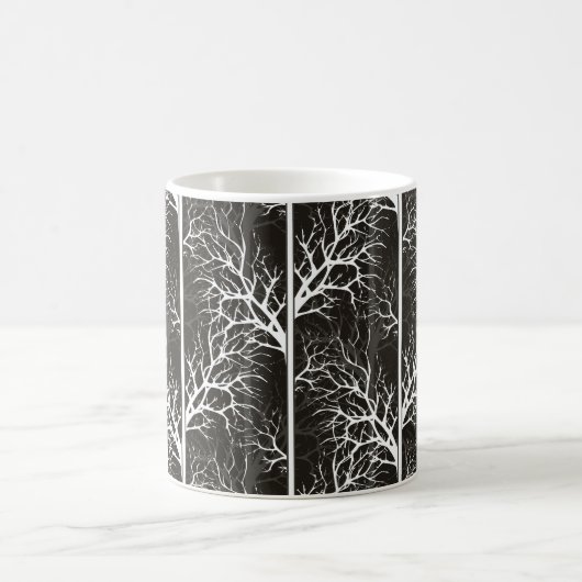 Zwart-wit abstract koffiemok (Center)