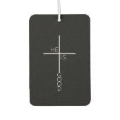 Zwart-wit Abstract kruis Luchtverfrisser (Voorkant)