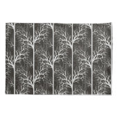 Zwart-wit abstract kussensloop (Achterkant)