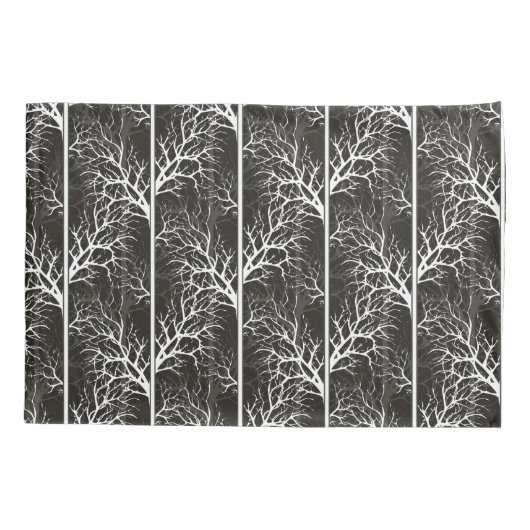 Zwart-wit abstract kussensloop (Achterkant)