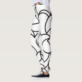 Zwart-wit, Abstract Leggings (Links)