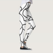 Zwart-wit, Abstract Leggings (Rechts)