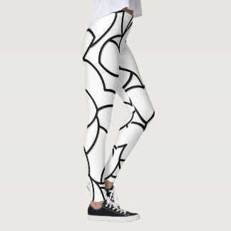 Zwart-wit, Abstract Leggings