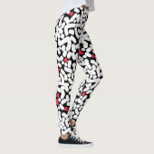 Zwart wit abstract leggings (Rechts)