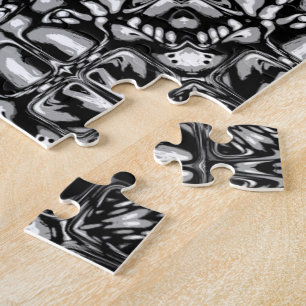 Zwart-wit Abstract Legpuzzel