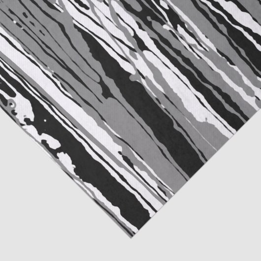 Zwart-wit Abstract lineair afdrukken Tissuepapier (Detail)