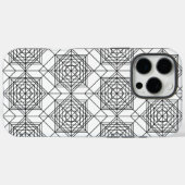 zwart-wit Abstract lineair patroon Case-Mate iPhone Case (Achterkant (horizontaal))