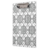 zwart-wit Abstract lineair patroon Klembord (Links)