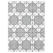 zwart-wit Abstract lineair patroon Klembord (Achterkant)
