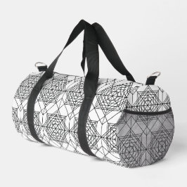 zwart-wit Abstract lineair patroon Plunjezak