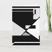 Zwart wit, Abstract MCM-design Kaart (Voorkant)