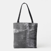 Zwart wit Abstract modern PatternTote Tote Bag (Achterkant)