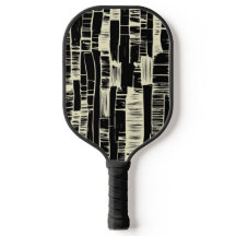 Zwart-wit abstract modern Pickleball-paddle