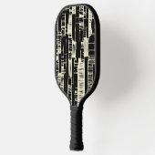Zwart-wit abstract modern Pickleball-paddle Pickleball Paddle (Links)