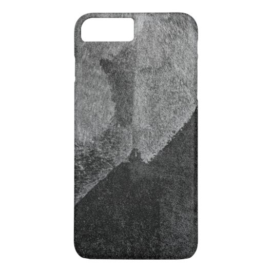 Zwart wit abstract modern schilderpenseel Case-Mate iPhone case (Achterkant)