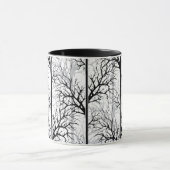 Zwart-wit abstract mok (Midden)