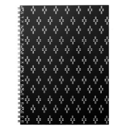 Zwart-wit Abstract Notitieboek