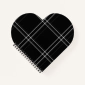 Zwart-wit Abstract Notitieboek (Voorkant)