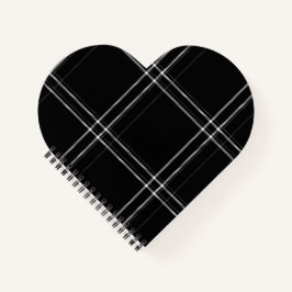 Zwart-wit Abstract Notitieboek