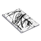 Zwart-wit abstract notitieboek (Rechterzijde)