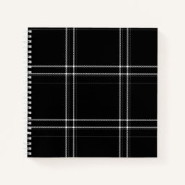 Zwart-wit Abstract Notitieboek