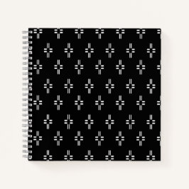 Zwart-wit Abstract Notitieboek