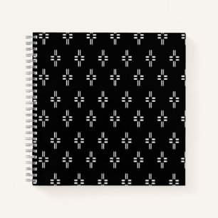 Zwart-wit Abstract Notitieboek
