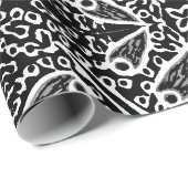 Zwart-wit abstract ontwerp cadeaupapier (Rol Hoek)