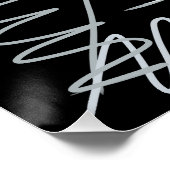 Zwart-wit abstract ontwerp perfect poster (Hoek)